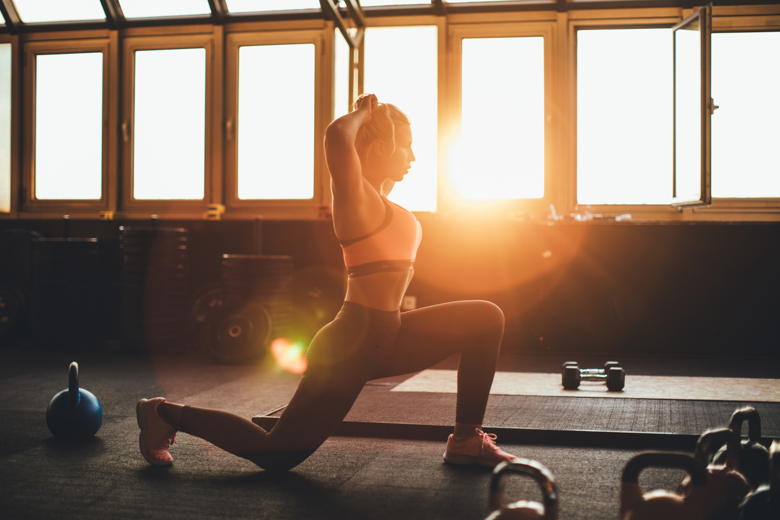 Woman in gym