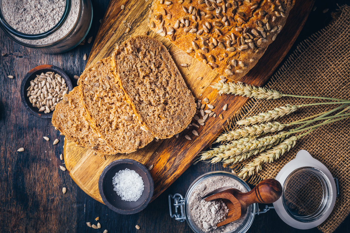 Homemade Wholemeal Spelt Bread with Sunflower Seeds