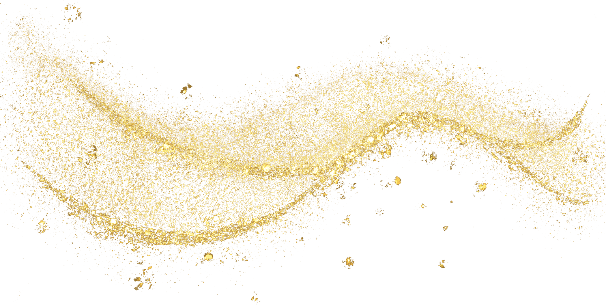 gold glitter shiny sprinkles curve